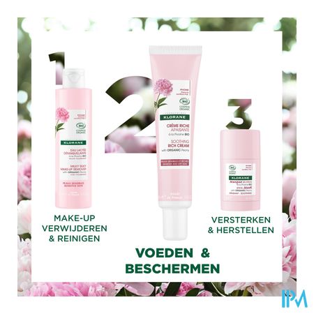 Klorane Gezicht Pioenroos Bio Rijke Cr 40ml 17