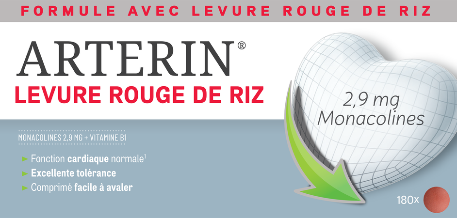 Arterin Rode Gist Rijst Comp 180 9