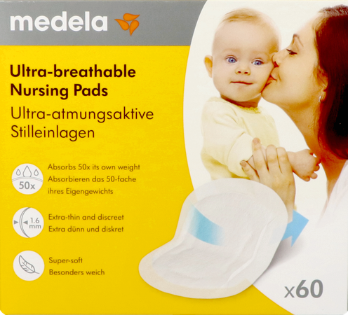 Medela Ultra Ademende Zoogkompressen 60 1