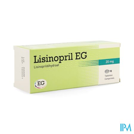 Lisinopril EG Comp 98X20Mg