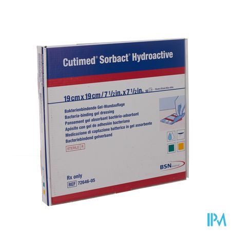 Cutimed Sorbact Hydroactive 19x19,0cm 10 7264605