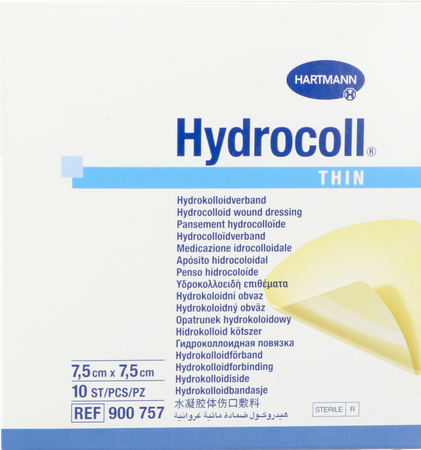 Hydrocoll Thin 7,5x 7,5cm 10 9007571 1