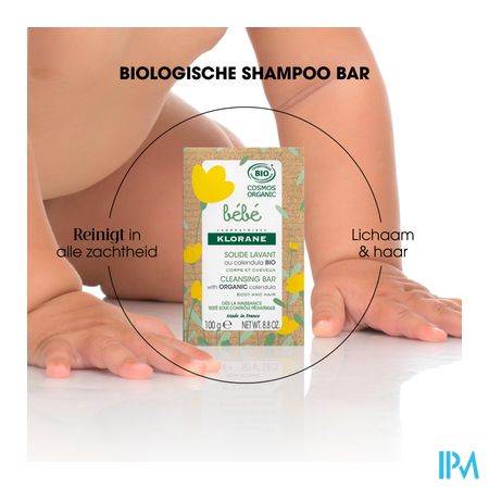 Klorane Bb Shampoobar Lichaam&haar 100g 3