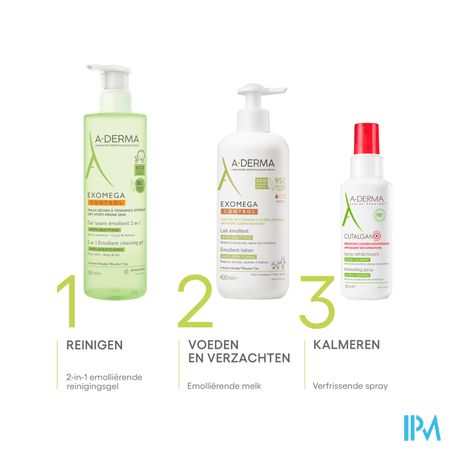 Aderma Exomega Control Reinigingsgel 2in1 200ml 7