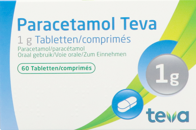 Paracetamol Teva 1g Tabl 60 X 1g Blister 2