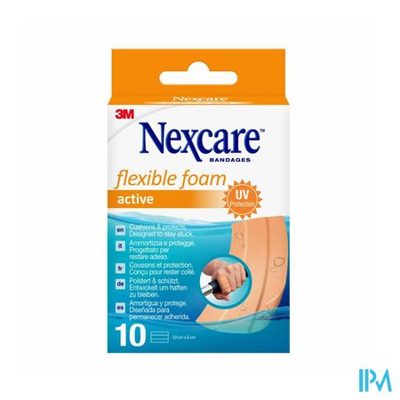 Nexcare 3m Flexible Foam Active Ha Pleist.strip 10