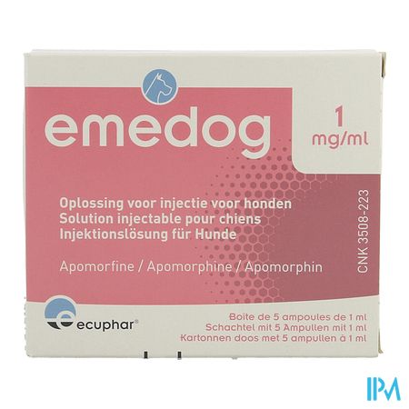 Emedog 1mg/ml Inj Opl Hond Amp 5x1ml 1