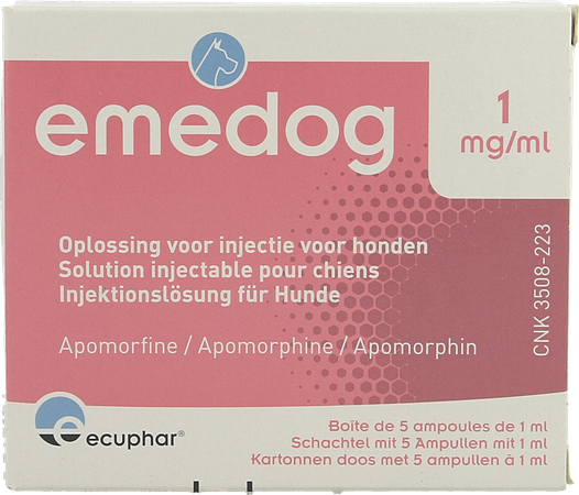 Emedog 1mg/ml Inj Opl Hond Amp 5x1ml 1