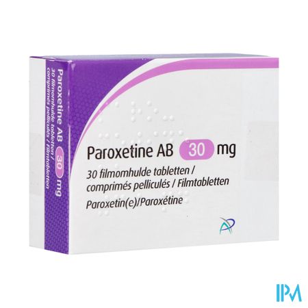 Paroxetine Ab 30mg Filmomh Tabl 30 X 30mg