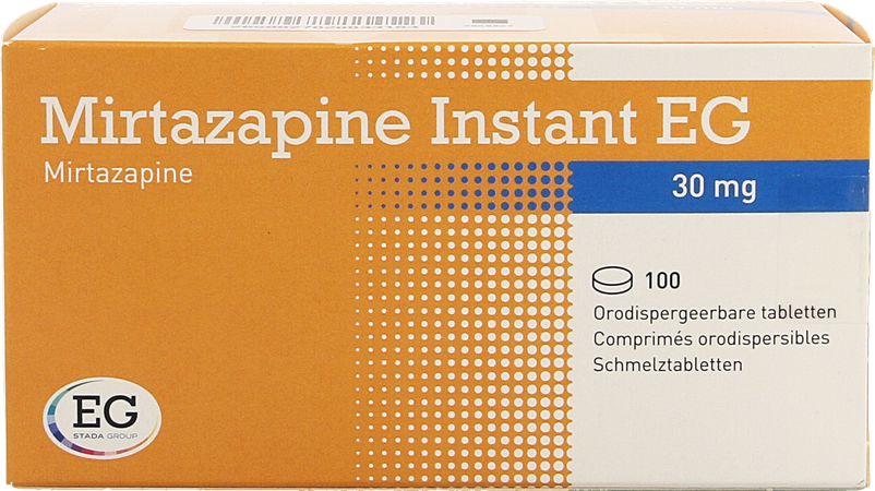 Mirtazapine EG Instant 30 Mg Comp Orodisp 100 1