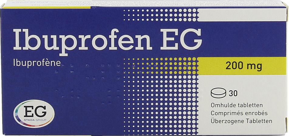 Ibuprofen EG 200 Mg Omhulde Tabl  30 X 200 Mg 1