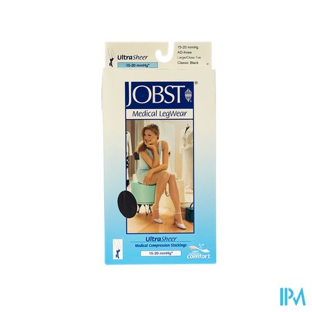 Jobst Ultrasheer Comf.k1 Kniekous Cl.black l