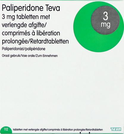 Paliperidone Teva 3mg Verl.afgifte Comp 112 X 3mg 3