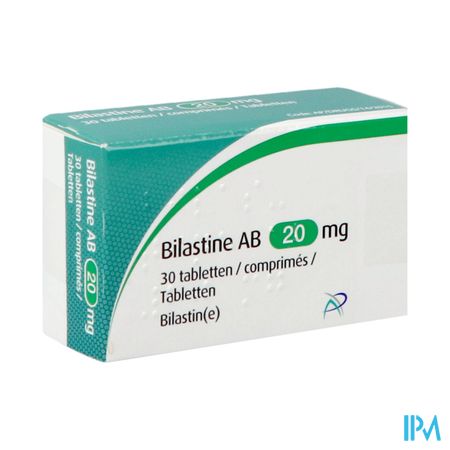 Bilastine Ab 20mg Comp 30 X 20mg