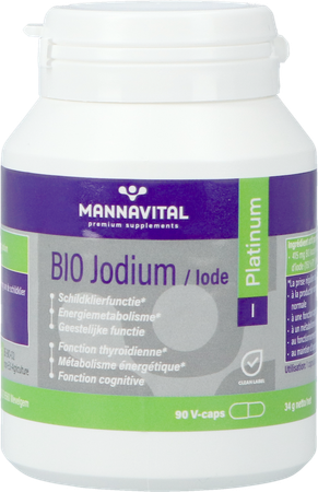 Mannavital Jodium Platinum Bio V-caps 90 10