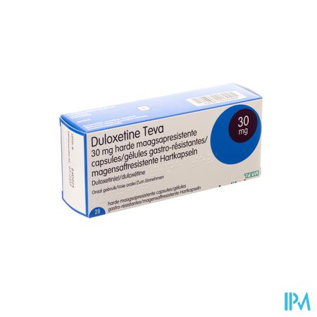 Duloxetine Teva 30mg Maagsapresist Caps 28 X 30mg