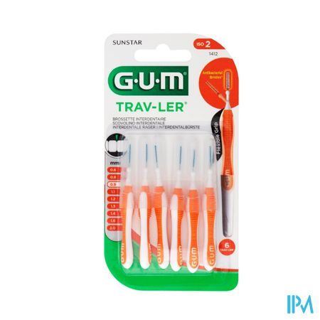 Gum Trav-ler Interdent.borsteltje 0,9mm 6 1412m6