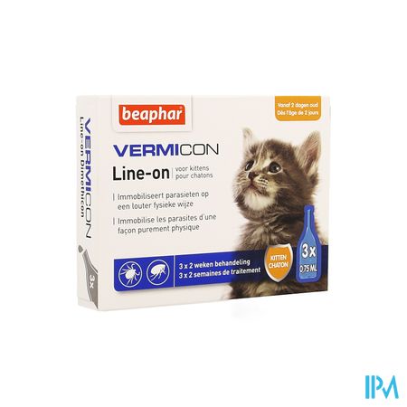 Beaphar Vermicon Line-on Chaton 3x0,75ml