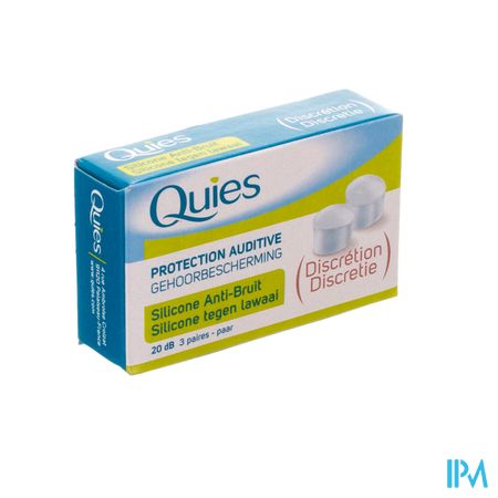 Quies Protection Audit.a/bruit Silicone 3 Paires