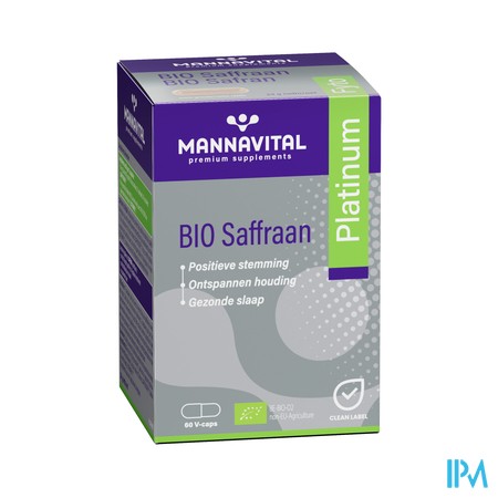 Mannavital Bio Saffran Platinum V-caps 60