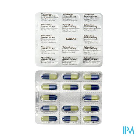 Duloxetine Sandoz 60mg Caps Dur Gastro Resist. 98 2