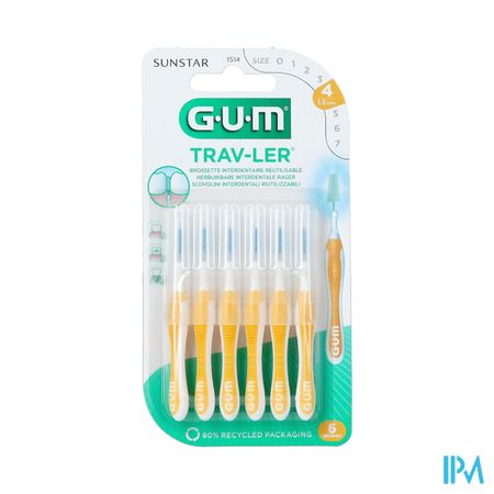 Gum Trav-ler Interdent.borsteltje 1,3mm 6 1514m6