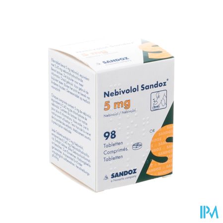 Nebivolol Sandoz Pot Tabl 98 X 5mg