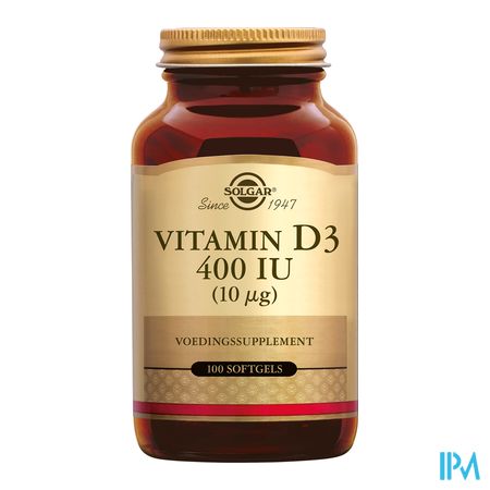 Solgar Vitamin D-3 10mcg/400ie Softgel 100 1