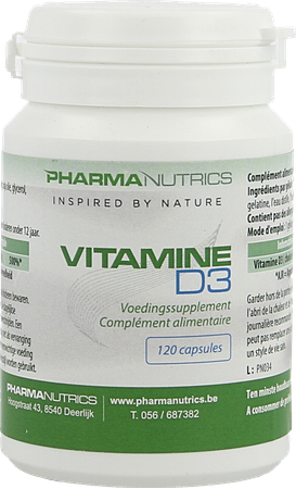 Vit D3 Caps 120 Pharmanutrics 1