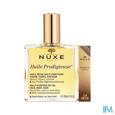 Nuxe Huile Prodigieuse Vapo 100ml+parf.1,2ml Grat.