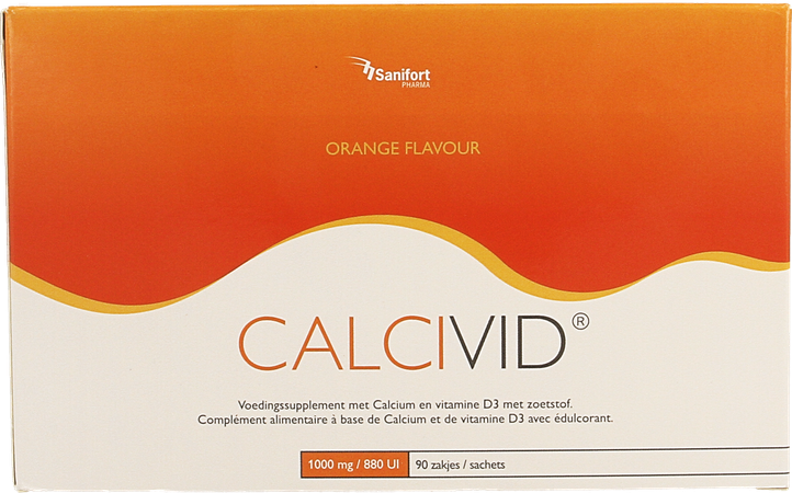 Calcivid 1000mg/880ie Orange Sach 90 2