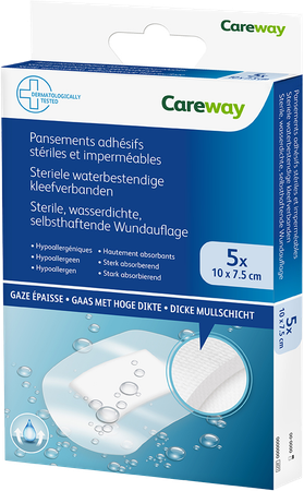 Careway Pleisters Wtp Steriel 7,5cmx10cm 5 1