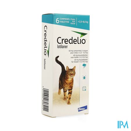 Credelio 48mg Kauwtabl Kat 2.0-8.0kg 6