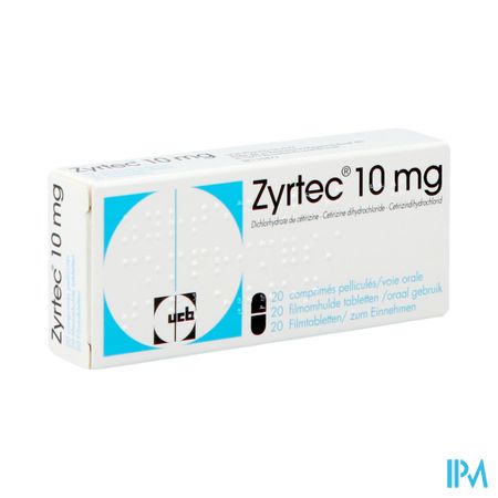 Zyrtec 10mg Comp Pell 20 X 10mg