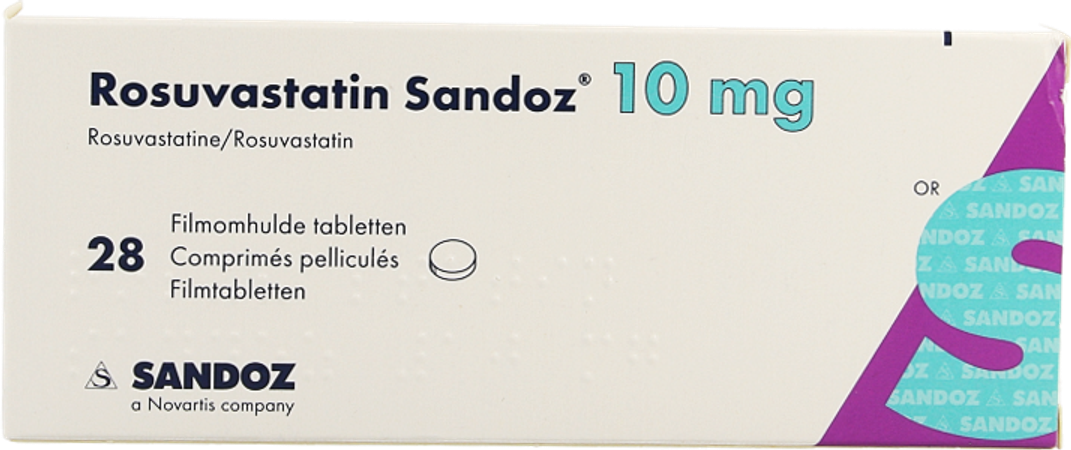 Rosuvastatin Sandoz 10mg Film.tabl 28 Opa/alu/pvc 3