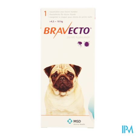 Bravecto Kauwtabletten Hond 1x 250,0mg 4
