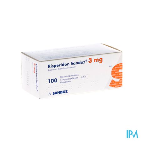 Risperidon Sandoz Comp Pell 100 X 3mg