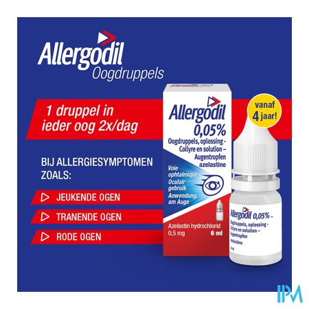 Allergodil Collyre Fl 6ml 9