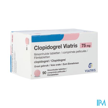 Clopidogrel Viatris 75mg Comp Pell 90