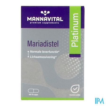 Mannavital Mariadistel Platinum V-caps 60 2