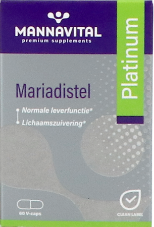 Mannavital Mariadistel Platinum V-caps 60 2