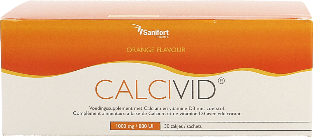 Calcivid 1000mg/880ie Orange Sach 30 3