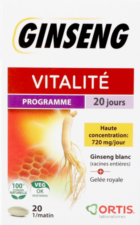 Ortis Vitalite Ginseng 20 Tabl 20 5