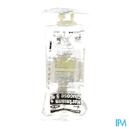 Bx Hartmann 0,9% + Glucose 5% Viaflo Sac 500ml 1