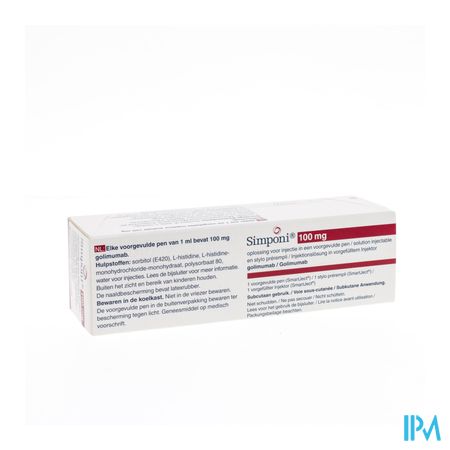 Simponi 100mg Voorgevulde Pen Smartject