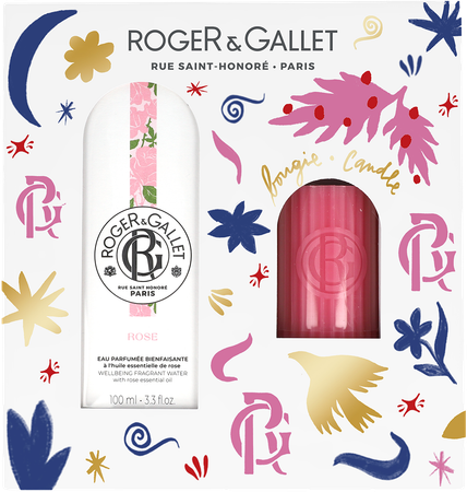 Roger&gallet Set Noel Rose 100ml + Bougie 1