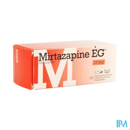 Mirtazapine Eg 15mg Pi Pharma Filmomh Tabl 100 Pip