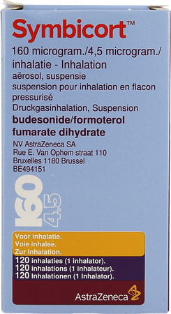 Symbicort 160mcg/4,5mcg Aerosol Doses 1x120 1
