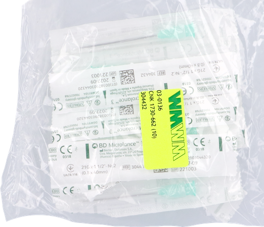 Bd Microlance 3 Nld 21g 1 1/2 Rb 0,8x40mm Groen 10 2