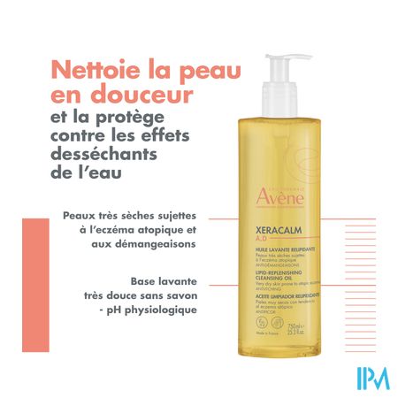 Avene Xeracalm Ad Wasolie Relipiderend 750ml 16